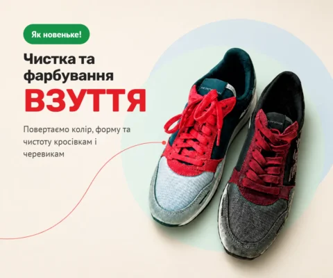 Чистка та фарбування взуття