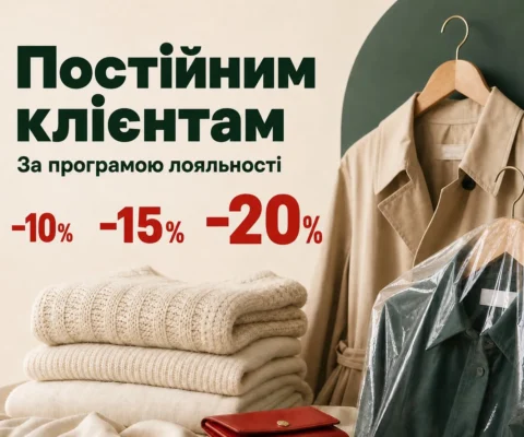 Постійним клієнтам — до 20% знижки